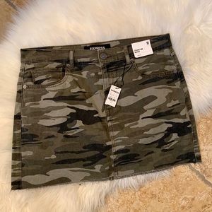 Express Camo Mini Skirt